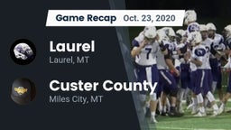 Recap: Laurel  vs. Custer County  2020