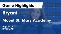 Bryant  vs Mount St. Mary Academy Game Highlights - Aug. 29, 2023