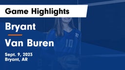 Bryant  vs Van Buren  Game Highlights - Sept. 9, 2023