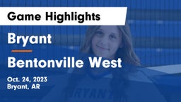 Bryant  vs Bentonville West  Game Highlights - Oct. 24, 2023