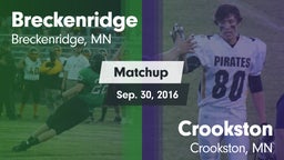 Matchup: Breckenridge High vs. Crookston  2016