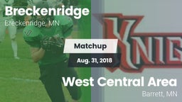 Matchup: Breckenridge High vs. West Central Area 2018