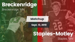 Matchup: Breckenridge High vs. Staples-Motley  2019