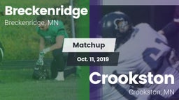 Matchup: Breckenridge High vs. Crookston  2019