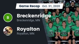 Recap: Breckenridge  vs. Royalton  2020