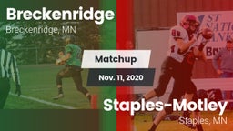 Matchup: Breckenridge High vs. Staples-Motley  2020