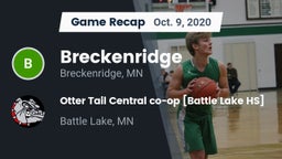 Recap: Breckenridge  vs. Otter Tail Central co-op [Battle Lake HS] 2020