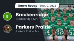 Recap: Breckenridge  vs. Parkers Prairie  2022