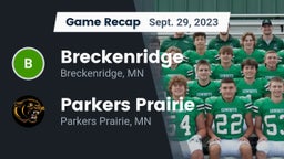 Recap: Breckenridge  vs. Parkers Prairie  2023