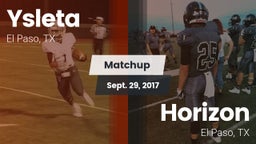 Matchup: Ysleta  vs. Horizon  2017