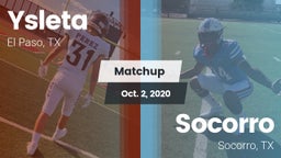 Matchup: Ysleta  vs. Socorro  2020