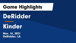 DeRidder  vs Kinder  Game Highlights - Nov. 16, 2021