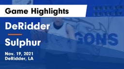 DeRidder  vs Sulphur  Game Highlights - Nov. 19, 2021