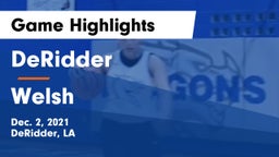 DeRidder  vs Welsh  Game Highlights - Dec. 2, 2021