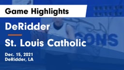 DeRidder  vs St. Louis Catholic  Game Highlights - Dec. 15, 2021