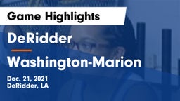 DeRidder  vs Washington-Marion  Game Highlights - Dec. 21, 2021