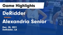 DeRidder  vs Alexandria Senior  Game Highlights - Dec. 28, 2021