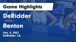 DeRidder  vs Benton  Game Highlights - Feb. 4, 2022