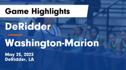 DeRidder  vs Washington-Marion  Game Highlights - May 25, 2023