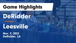 DeRidder  vs Leesville  Game Highlights - Nov. 9, 2023