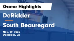DeRidder  vs South Beauregard  Game Highlights - Nov. 29, 2023
