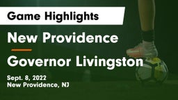 New Providence  vs Governor Livingston  Game Highlights - Sept. 8, 2022