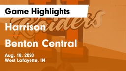 Harrison  vs Benton Central  Game Highlights - Aug. 18, 2020