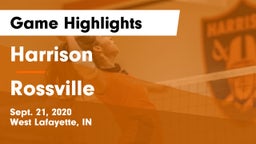 Harrison  vs Rossville  Game Highlights - Sept. 21, 2020