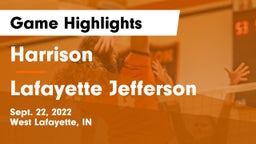 Harrison  vs Lafayette Jefferson  Game Highlights - Sept. 22, 2022