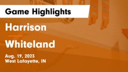 Harrison  vs Whiteland  Game Highlights - Aug. 19, 2023