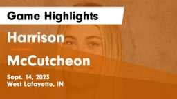 Harrison  vs McCutcheon  Game Highlights - Sept. 14, 2023
