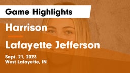 Harrison  vs Lafayette Jefferson  Game Highlights - Sept. 21, 2023