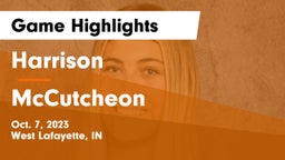 Harrison  vs McCutcheon  Game Highlights - Oct. 7, 2023