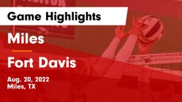 Miles  vs Fort Davis  Game Highlights - Aug. 20, 2022