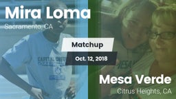 Matchup: Mira Loma High vs. Mesa Verde  2018