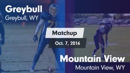 Matchup: Greybull  vs. Mountain View  2016