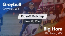 Matchup: Greybull  vs. Big Horn  2016