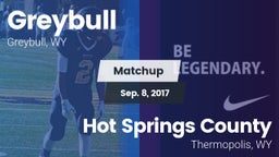 Matchup: Greybull  vs. Hot Springs County  2017