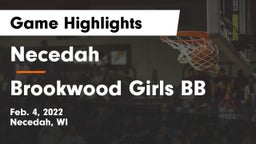Necedah  vs Brookwood Girls BB Game Highlights - Feb. 4, 2022
