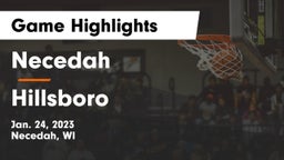 Necedah  vs Hillsboro  Game Highlights - Jan. 24, 2023