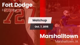 Matchup: Fort Dodge High vs. Marshalltown  2016