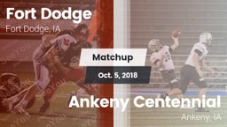 Matchup: Fort Dodge High vs. Ankeny Centennial  2018