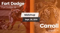 Matchup: Fort Dodge High vs. Carroll  2019