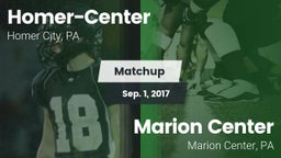 Matchup: Homer-Center High vs. Marion Center  2017