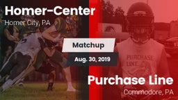 Matchup: Homer-Center High vs. Purchase Line  2019
