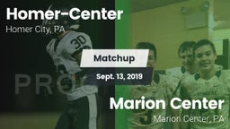 Matchup: Homer-Center High vs. Marion Center  2019