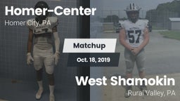 Matchup: Homer-Center High vs. West Shamokin  2019