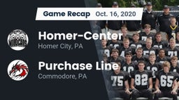 Recap: Homer-Center  vs. Purchase Line  2020