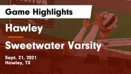 Hawley  vs Sweetwater Varsity Game Highlights - Sept. 21, 2021