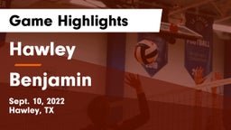 Hawley  vs Benjamin  Game Highlights - Sept. 10, 2022